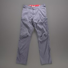 Wrangler Performance Utility Pants Men s 34x32 Gray Stretch Cargo Zip Pocket