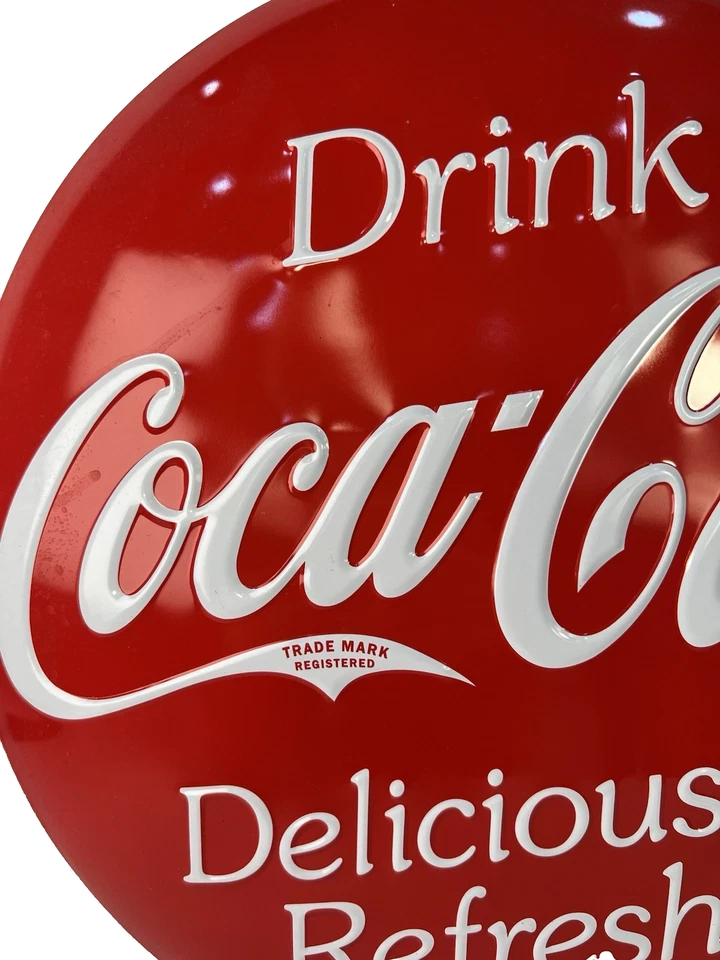 Vintage-Style Coca-Cola 5 Cents Metal Sign - Retro Advertising Wall Decor - Image 3 of 4