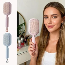 Retractable Cushion Massage Comb Air Cushion Smooth Cleaning Detangling Brush US