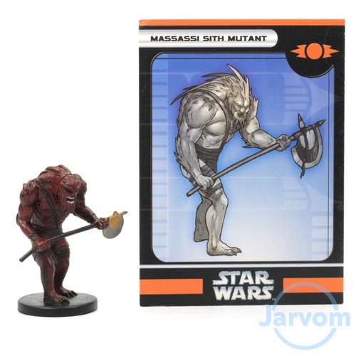 Star Wars Miniatures Champions of the Force 14/60 Massassi Sith Mutant w/ Card