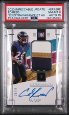 2023 PANINI IMPECCABLE UPDATE #EPAERE ED REED 26/75 PSA 8 AUTO 10