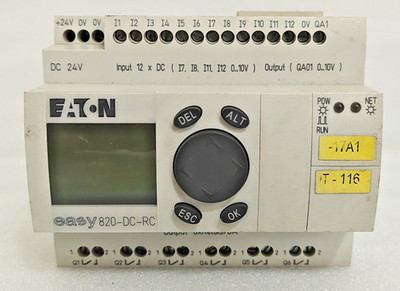 EATON MOELLER EASY 820-DC-RC EASY PROGRAMMABLE RELAY