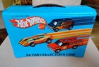 Vintage 1975 Mattel Hot Wheels 24 Car Collector’s Case, Blue, Redline Graphics