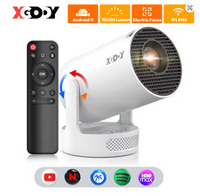 XGODY 2025 Beamer Projektor 4K UHD WiFi Bluetooth Smart Heimkino Mini Tragbar