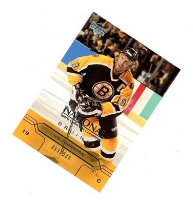 2004 Upper Deck THE NATIONAL NSCC SP JOE THORNTON /500! Boston Bruins STAR
