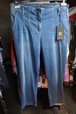 Ladies Fashion Trousers New Jeans Raffaello Rossi 44 6/8 Trendline Woman Oversized Boutique