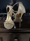 GUESS by Marciano Women's Gold Snakeskin Metallic Stiletto Heel, Size 6 — photo 3