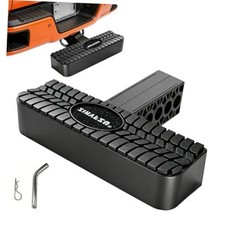 2-Inch Receiver Hitch Step with Rear Bumper Guard and Pin Lock Anti-slip