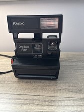 Polaroid One Step Flash Vintage Black Instant Camera with Carrying Case PG4