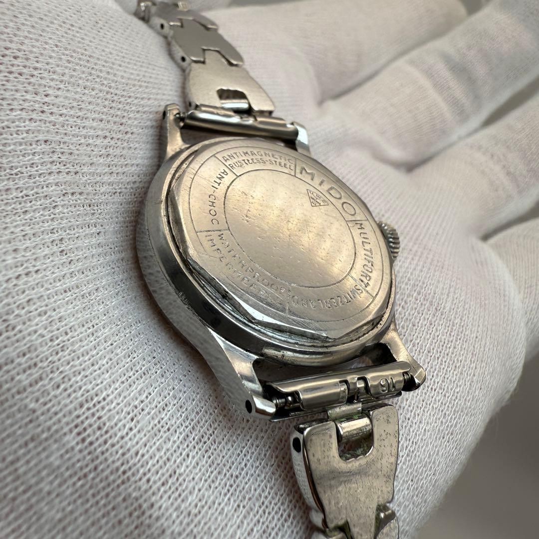 Mido Multifort Datometer 1930s-40s Chronograph Au… - image 9