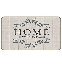 Beige Farmhouse Door Mat - 17 X 30 Inch Non-Slip Welcome Doormat Indoor Home