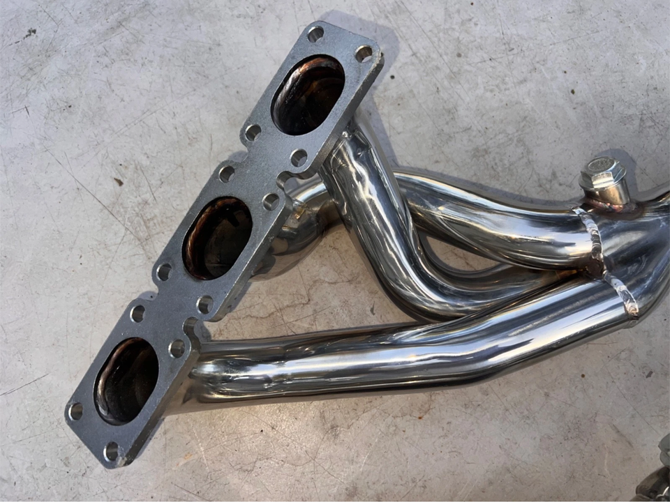 Polished Header Fit BMW M52 Engine 2.5L/2.8L/3.0L For 94-00 E36 E46 E39 ...