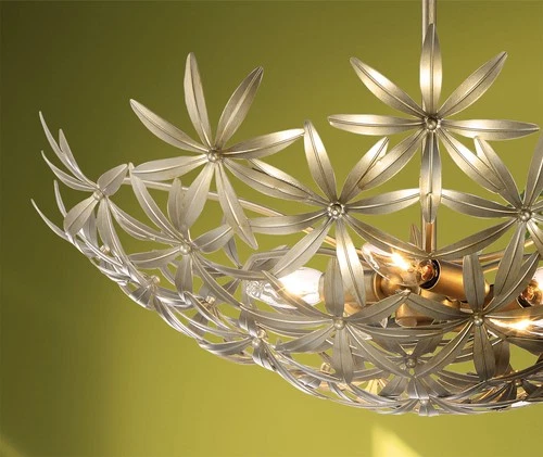 Minka Lavery 2146 Flower Child 4 Light 21"W Bowl Pendant - Ambry Gold - Picture 4 of 12