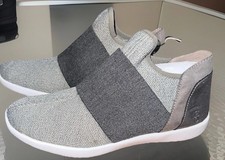 ED Ellen Degeneres Black Gray Slip on Sneaker Shoes NEW, youth Sz 3