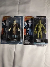 Universal Monsters BendyFigs Lot Creature from the Black Lagoon & Invisible Man