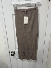 Seraphine Women’s Rib Knit Co-Ord Skirt - Oatmeal Color Size 8 NWT Maternity