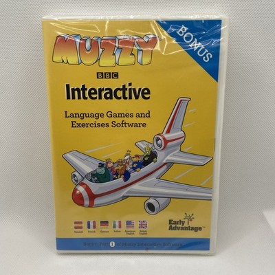Muzzy Interactive Language Games & Exercises Software Bonus Part 1 PC MAC CD