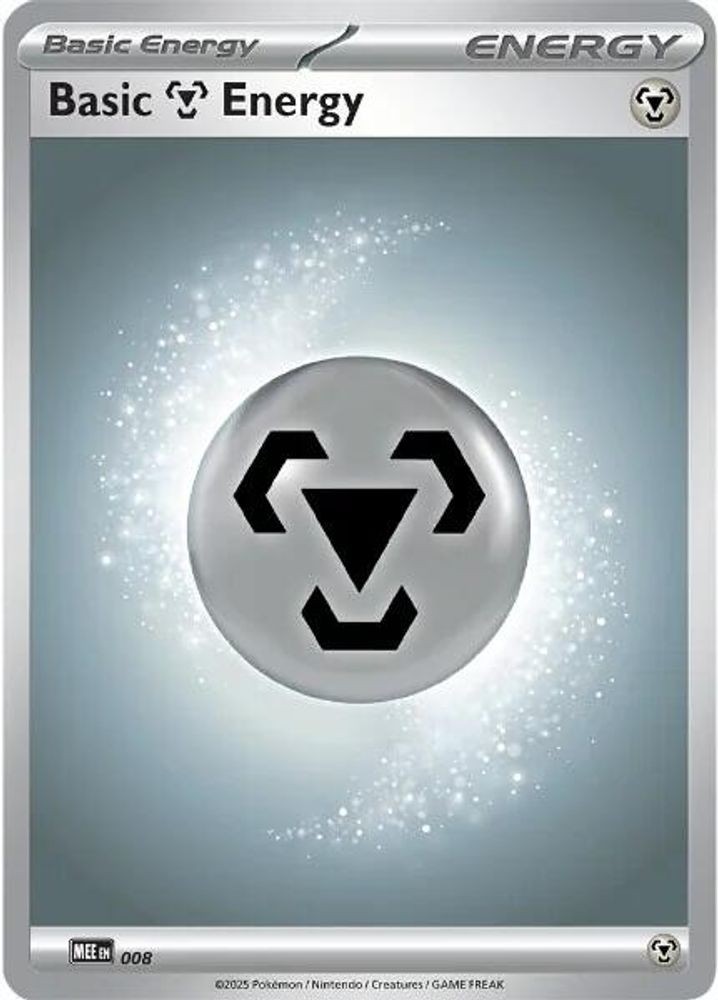 Basic Metal Energy - 008 8 Common Mega Evolution Energies Pokemon Near Mint