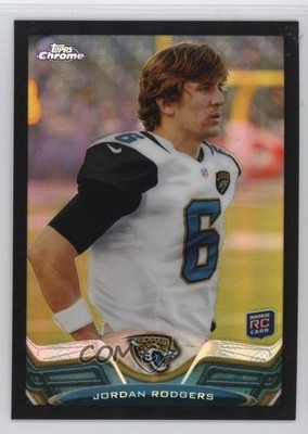 2013 Topps Chrome Black Refractor 29/299 Jordan Rodgers #132 Rookie RC 1by