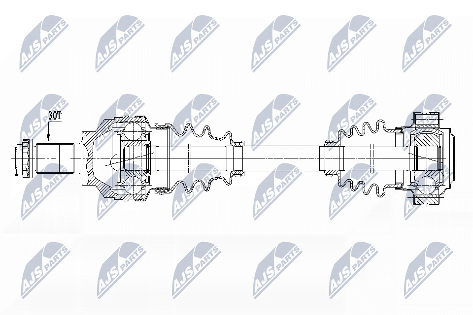 DRIVE SHAFT NPW-BM-150 FOR BMW M54B30 3.0L M52B20 2.0L M52B28 2.8L M54B22 2.2L - Image 7