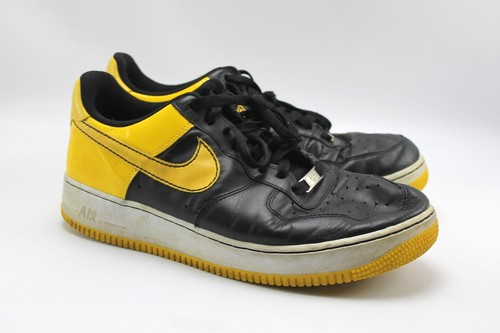 Nike AF-1 82 Air Force 1 '07 Varsity Maize Yellow Black Sneakers Mens 10.5 - Picture 5 of 7