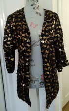 Gorgeous M&co Party Jacket Gold Sparkly Sequinned Size 10 Bnwt