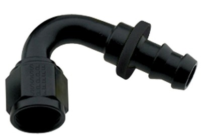 Fragola Hose Fitting #16 120 Deg Push Lock Black