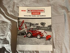 International Harvester Heavy Duty Loaders Backhoes Tractors Brochure 1950's