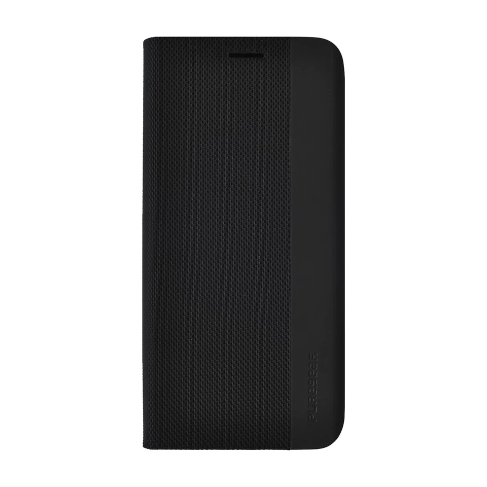 PureGear Moto G Stylus 2022 Wallet Series Leather Black Case - Image 3 of 4