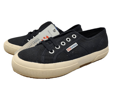 SUPERGA 2750 COTU CLASSIC BLACK UNISEX USAM 3.5 USAW 5 EUR NEW RETAIL $70