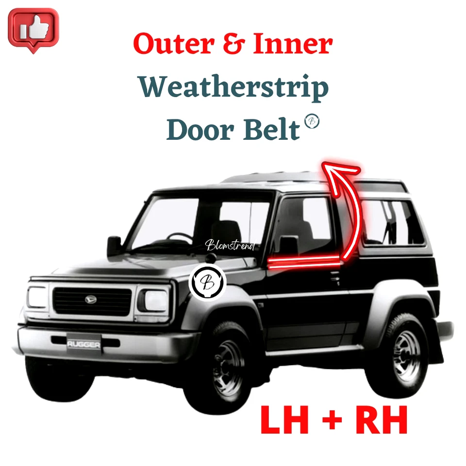 CONJUNTO Daihatsu Taft Rocky Rugger Fourtrak F70 F75 F78 Weatherstrip Beltline Sello Foto 3 de 4