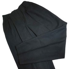 Vintage Liz Claiborne Wool Pleated Lined Hi Waist Dress Pant Size 12 NWT