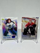 1993 Classic Manon Rheaume Rookie Hockey Art RC #112 + Rheaume 1994 Team Canada