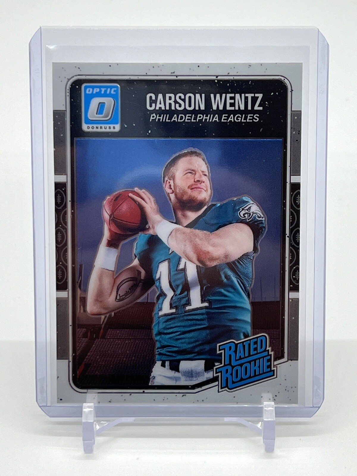 2016 Donruss Optic Football Carson Wentz Rated Rookie RC Eagles KC Chiefs QB