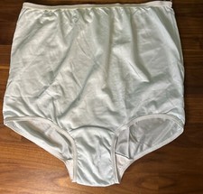 Vintage Panties 9 Blue Nylon Second Skin Satin Sheer Mushroom Gusset Granny USA