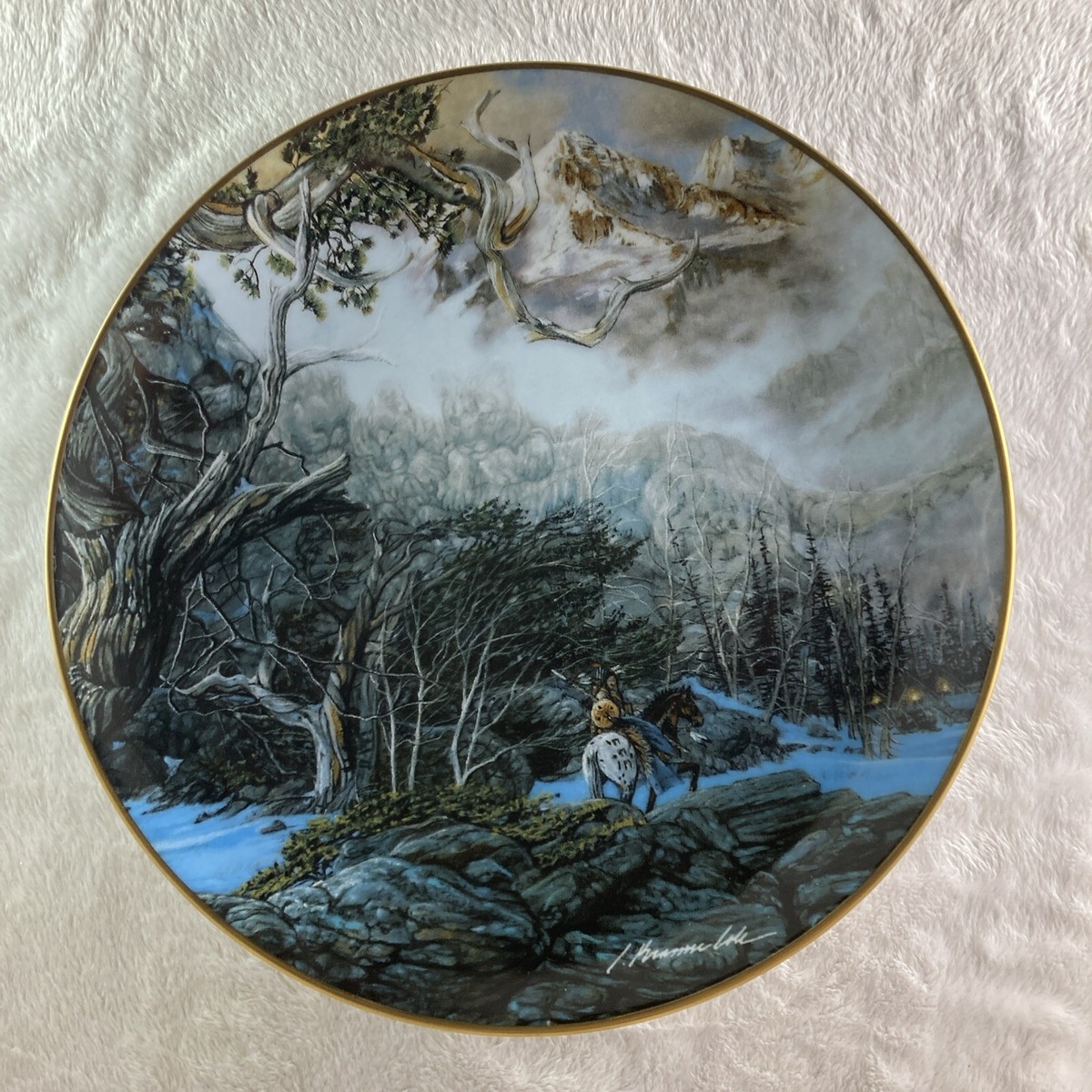 TOPONAS Plate Native Visions Artist Julie Kramer Cole #8 Native