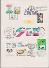 MARCOPHILIE (n°12) thème thématique sport football coupe du monde