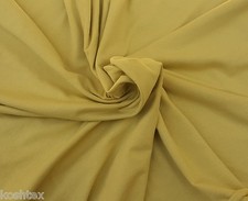 Organic Cotton Spandex Fabric Jersey Knit By the Yard Yellow Mustard 4/16