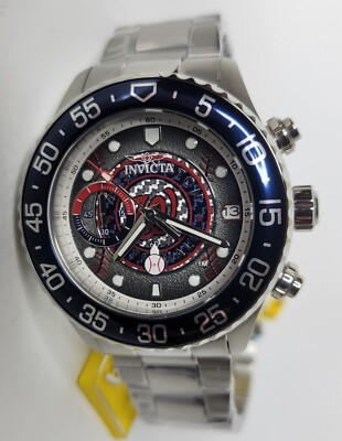 Invicta MLB Washington Nationals Women's Quartz Watch 42781 Baseball 40mm Chrono