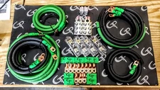 1/0 AWG GAUGE OFHC AMP WIRING KIT COMPLETE STAGE 2 GP CAR AUDIO GREEN BLACK