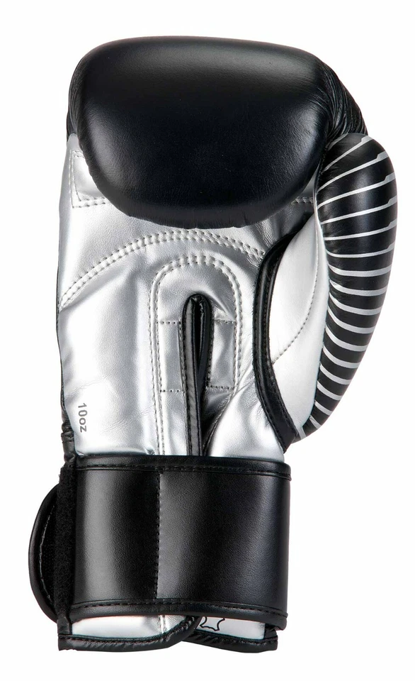 adidas Kickboxing Competition black/silver Leder Boxhandschuhe Boxhandschuh - Bild 3 von 4