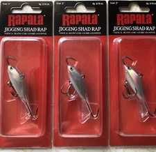 3 RAPALA  Jigging Shad Rap 05 Ice Fishing Lure WSR05prl Pearl S1