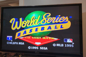 World Series Baseball (Sega Saturn, 1995) Disc and Manual Only