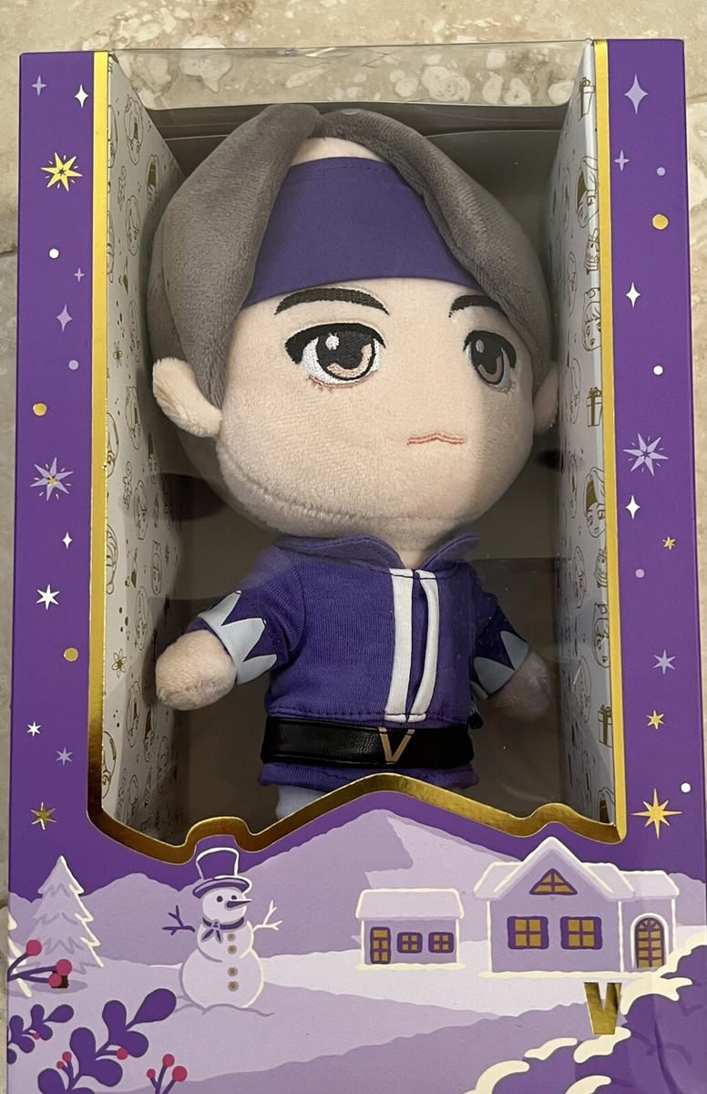 TinyTAN BTS Official Plush Toy Fortune Box PURPLE HOLIDAY Taehyung