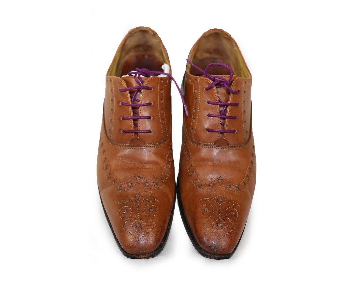 Ted Baker Light Brown Leather Oxford Dress Shoe Sz 8 / 41 | eBay