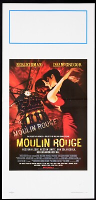 MOULIN ROUGE Baz Luhrmann NICOLE KIDMAN EWAN McGREGOR POSTER AFFICHE LOCANDINA B