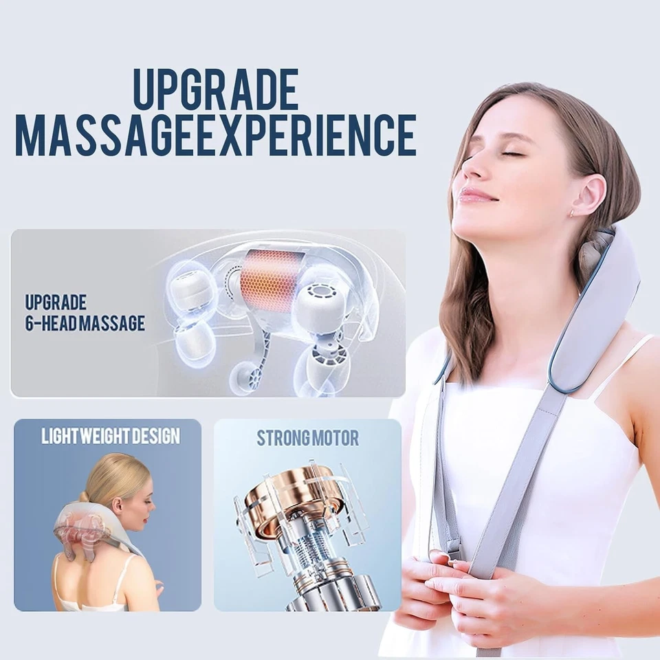 Shiatsu Neck and Back Massager with Soothing Heat, Nekteck Electric Deep Tissue - image 3 of 4