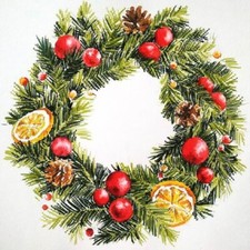 Bead Embroidery Kit Christmas Wreath DIY Bead needlepoint Tela Artis