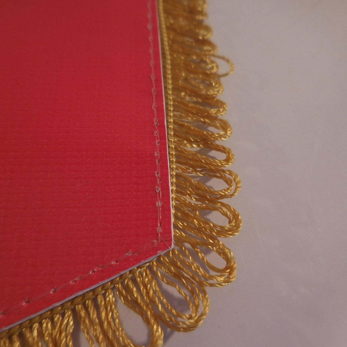 Fanion AS Monaco FC – Vintage, Blanc Et Rouge, Fabriqué En France