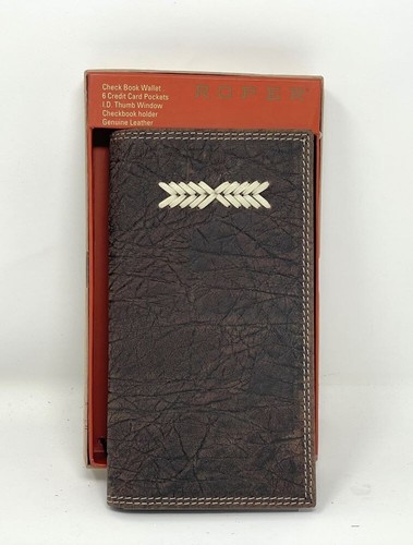 ROPER GENUINE LEATHER ELEPHANT EMBOSSED RODEO WALLET | eBay